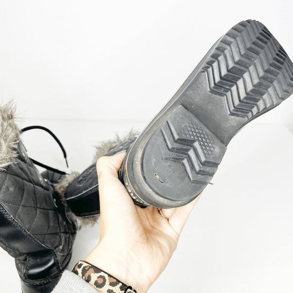 SOREL Tofino II Fur Lined Waterproof Boots Black Winter Snow outdoor WOMENS 8 - Picture 10 of 11